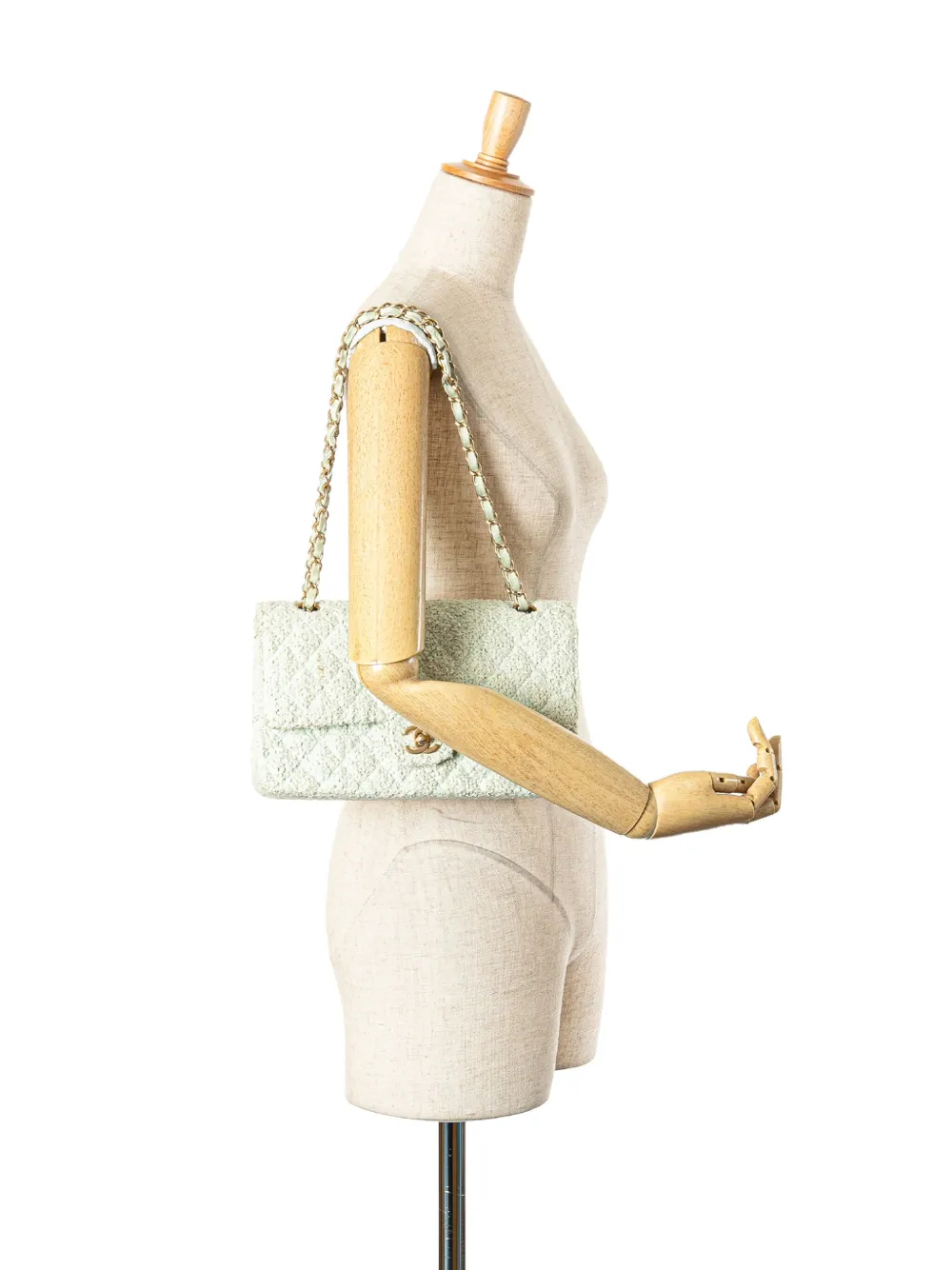 CHANEL Pre-Owned sac porté épaule en tweed à rabat (2003-2004) | Pre-owned | Image 2