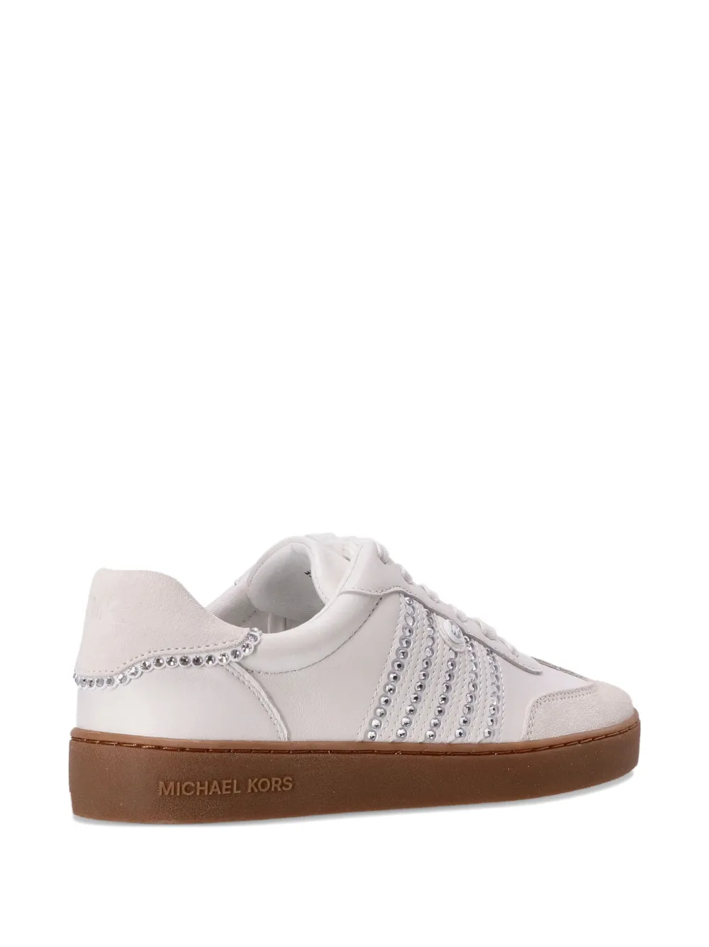 Michael Kors Scotty rhinestone-embellished sneakers White