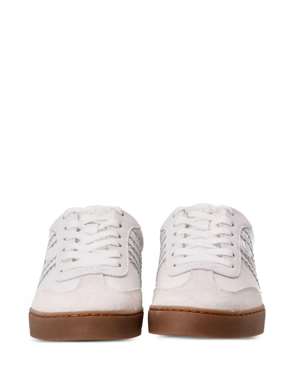 Michael Kors Scotty rhinestone-embellished sneakers White