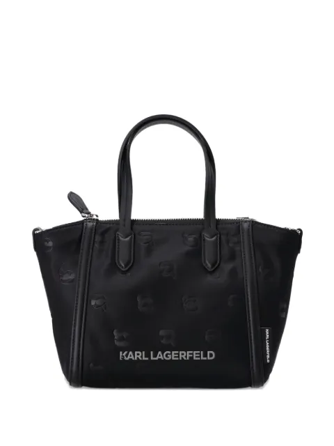 Karl Lagerfeld embossed-logo tote bag