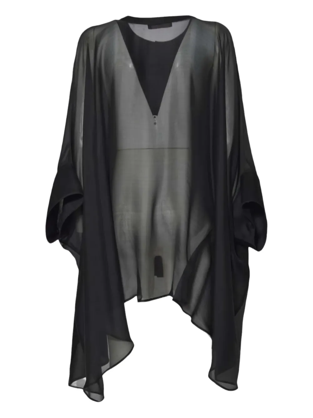Mirco Giovannini Asymmetric Chiffon Blouse