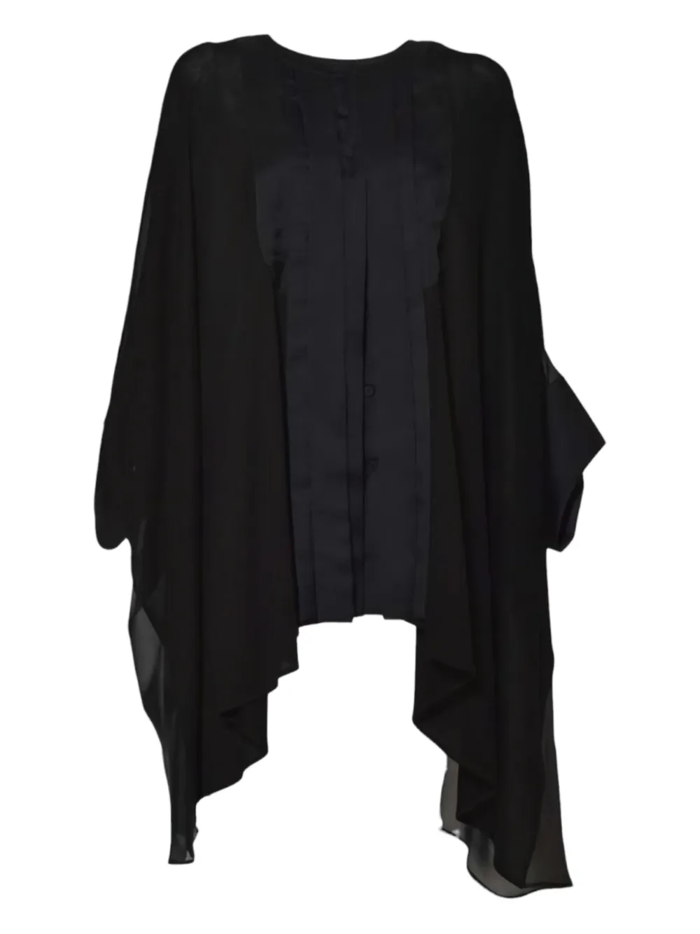 Mirco Giovannini asymmetric chiffon blouse | Blouses | Image 2