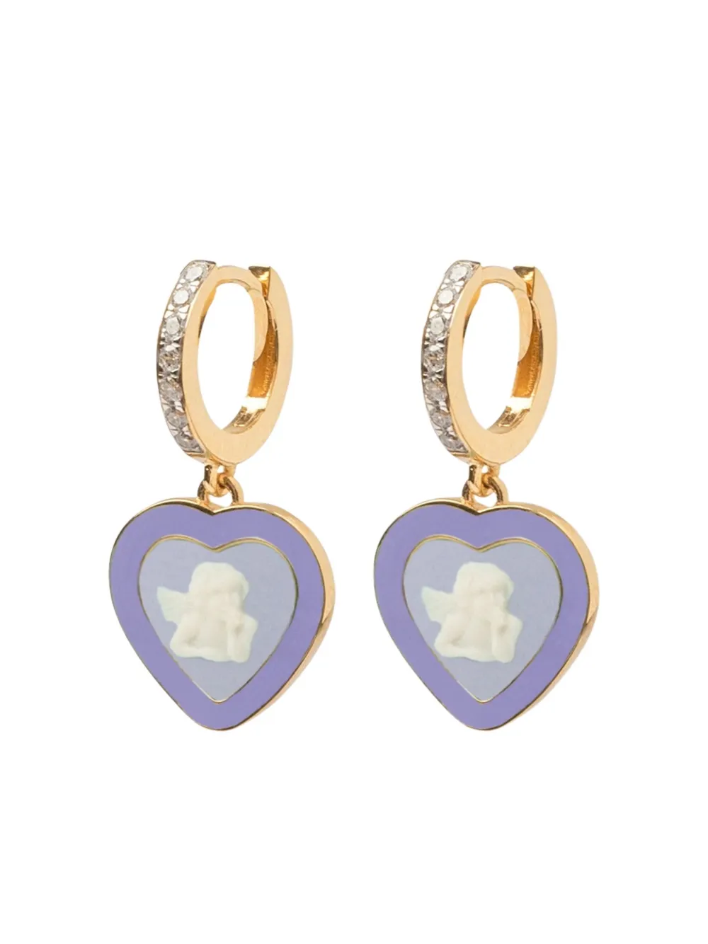 Cameo & Beyond Friendship Cherub ピアス - YELLOW GOLD Cameo & Beyond Friendship Cherub ピアス - YELLOW GOLD