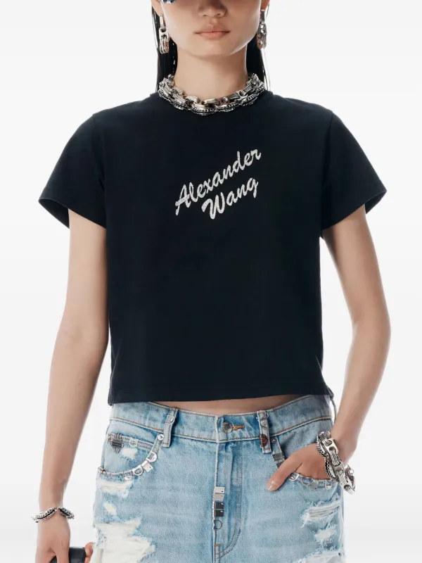 Alexander Wang ロゴ Tシャツ | ブラック | FARFETCH JP