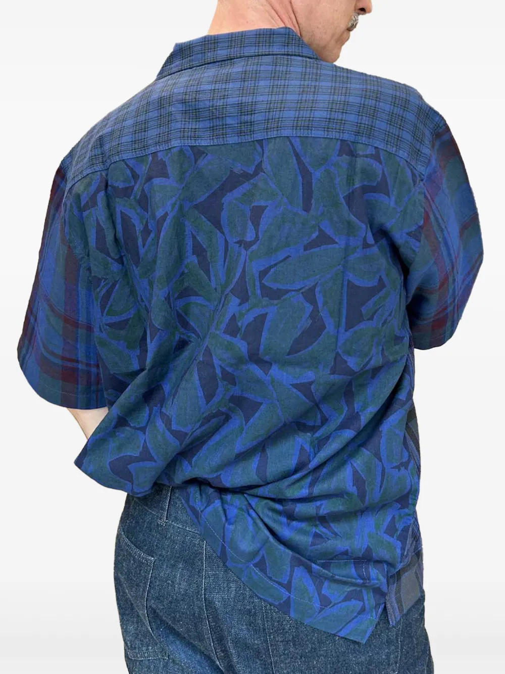 Universal Works leaf-print plaid shirt | Women | Image 2