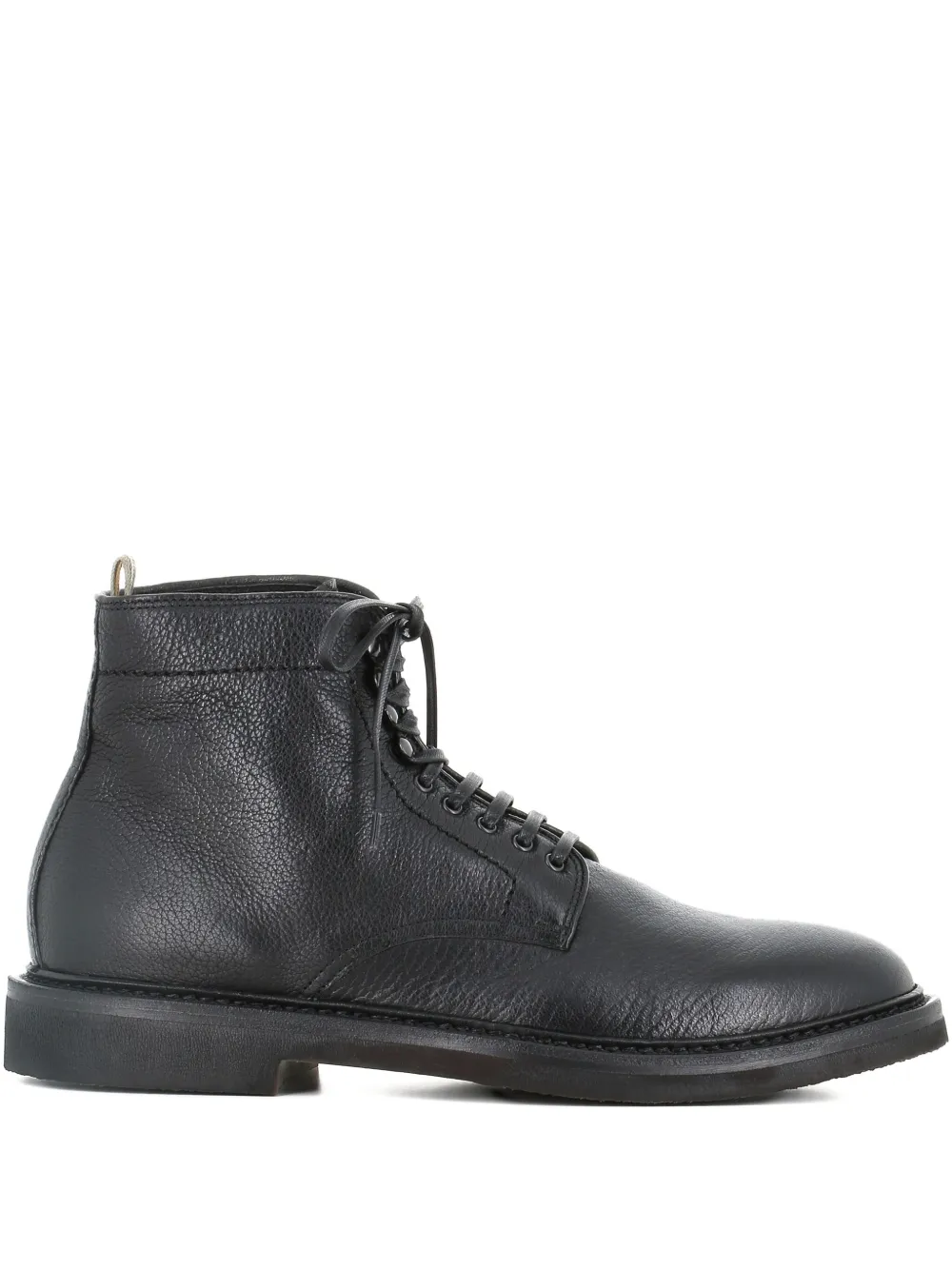 Officine Creative leather lace-up boots Black