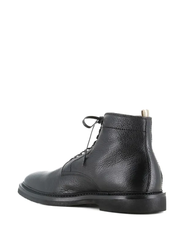 Officine Creative Leather lace-up Boots | Black | FARFETCH AO