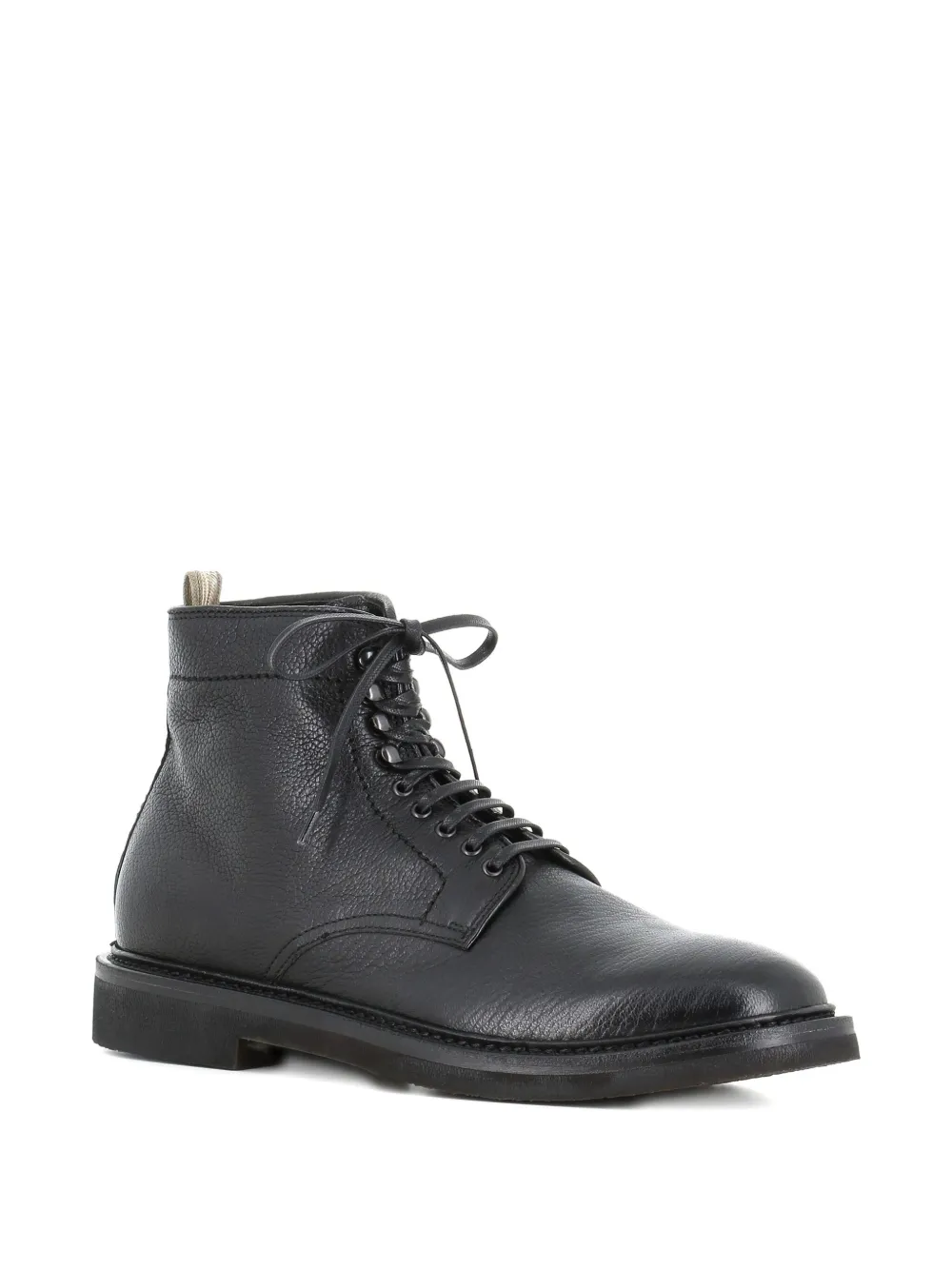Officine Creative leather lace-up boots Black