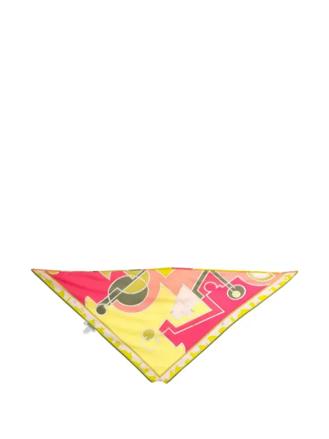 PUCCI Pre-Owned  2000s silk triangle scarf