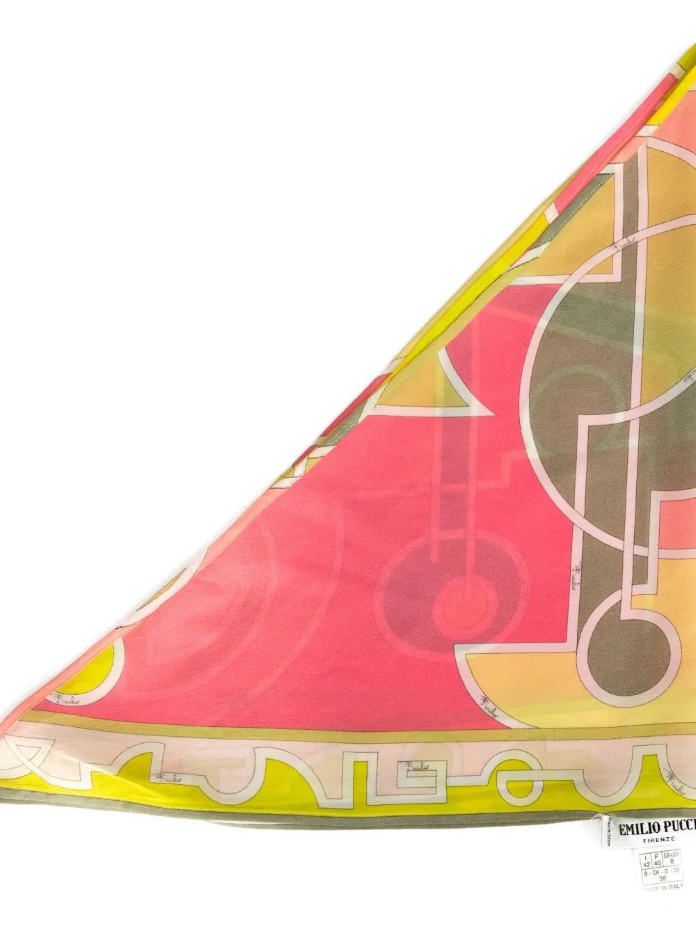 PUCCI Pre-Owned  2000s silk triangle scarf | Image 2