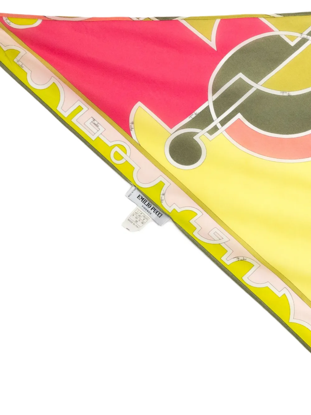 Pre-owned Pucci 2000s Silk Triangle Scarf