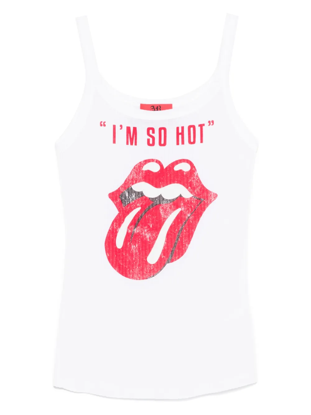 graphic-print tank top