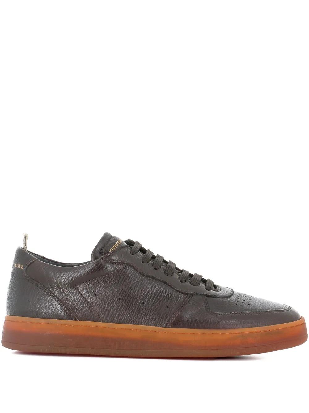 Officine Creative leather low-top sneakers Brown
