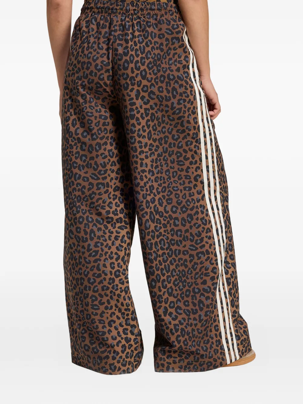 adidas Broek met luipaardprint Bruin