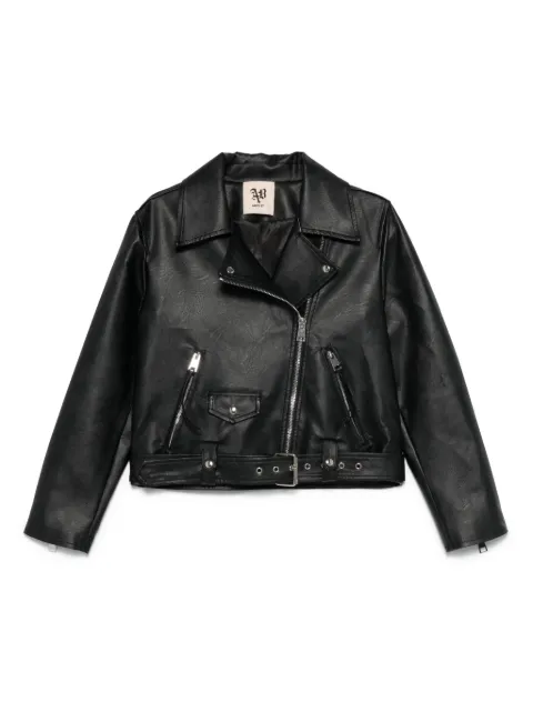Aniye By logo-embellished biker jacket