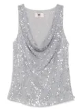 Aniye By sequined tank top - Silver