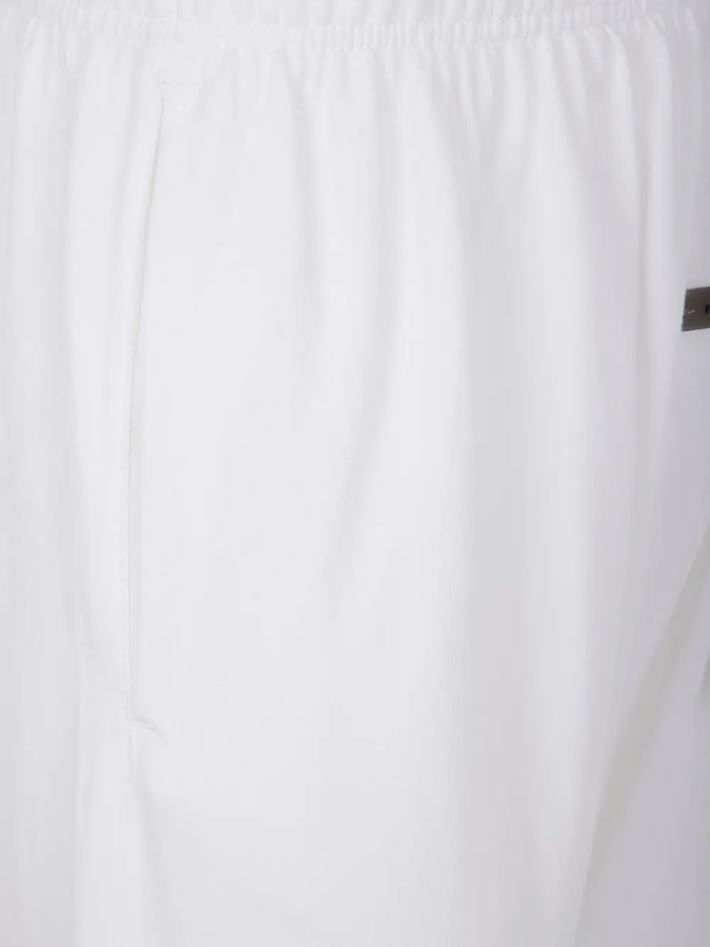 Essentials Emblem Patch Drawstring Sweatpants In White
