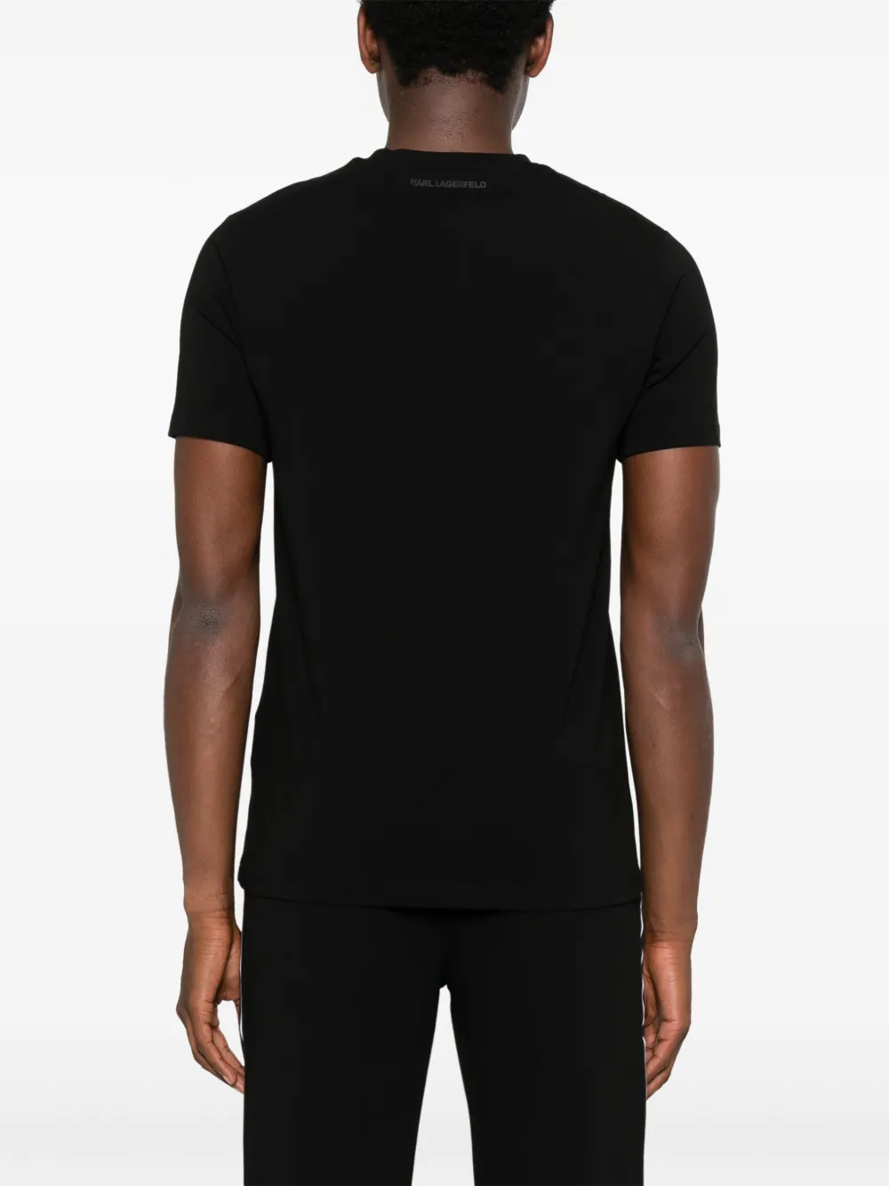 Karl Lagerfeld T-shirt met logo-applicatie Zwart