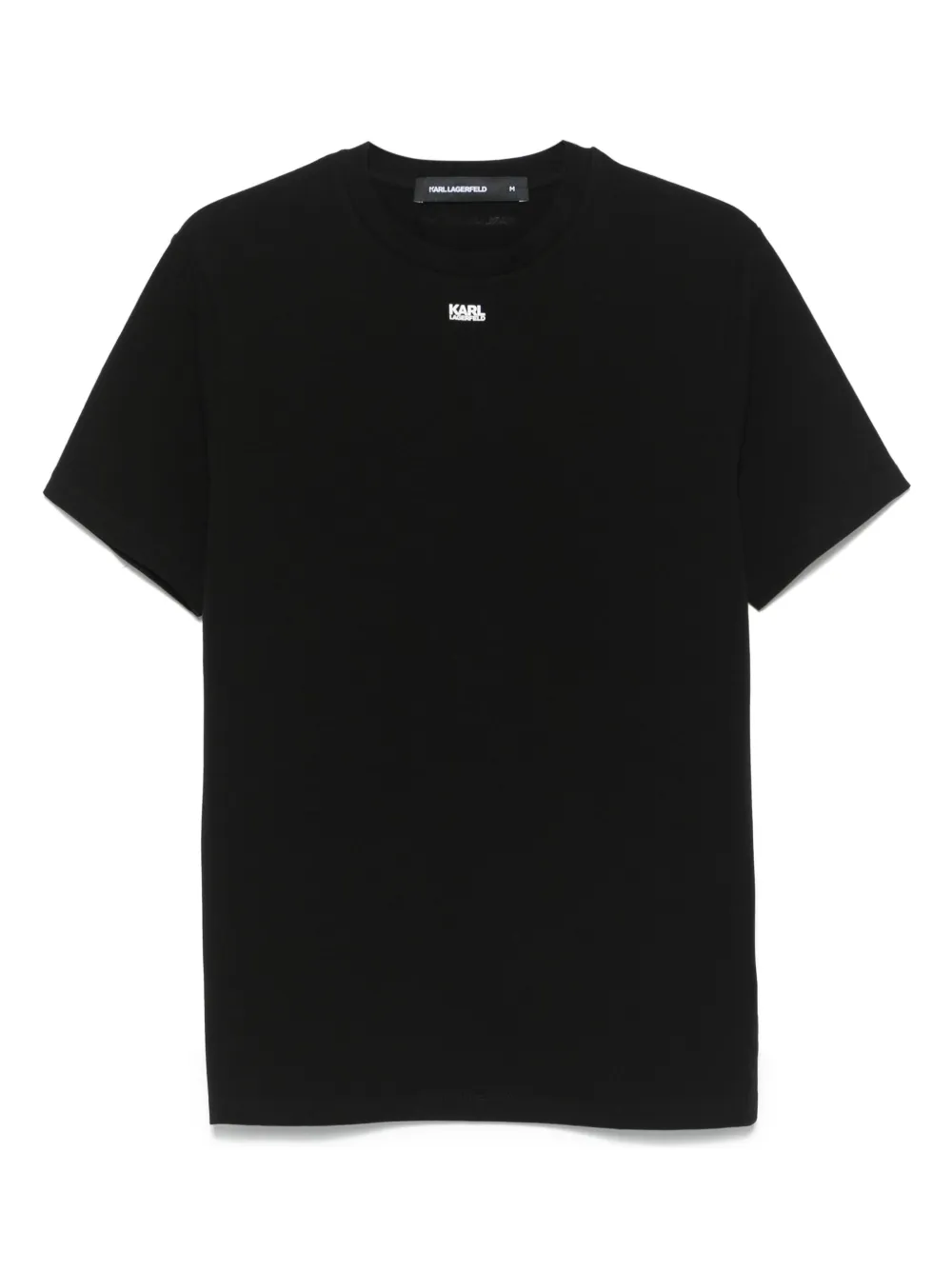 Karl Lagerfeld logo-appliqué T-shirt - ブラック Karl Lagerfeld logo-appliqué T-shirt - ブラック