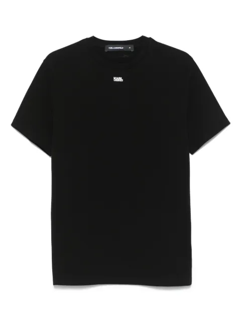 Karl Lagerfeld playera con aplique del logo