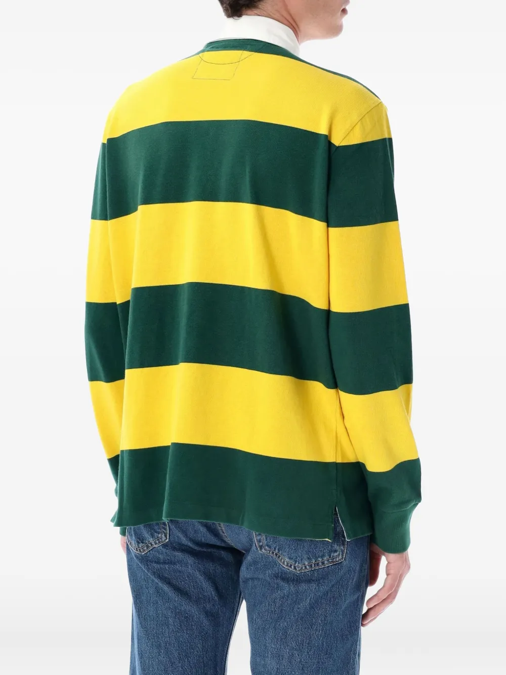Polo Ralph Lauren rugby-stripe polo shirt Groen