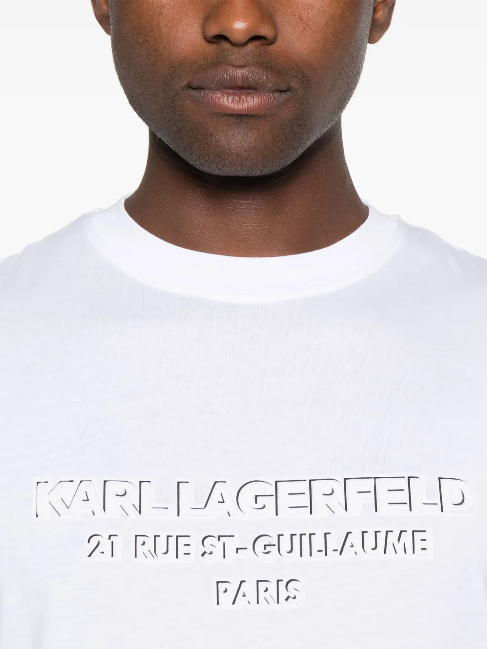 Karl Lagerfeld T-shirt met logoprint Wit