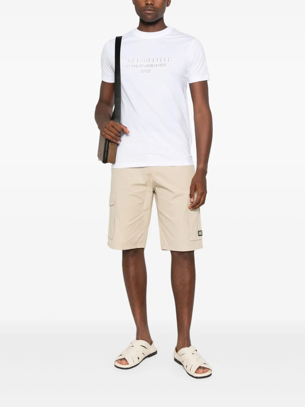 Karl Lagerfeld logo-print T-shirt - Wit