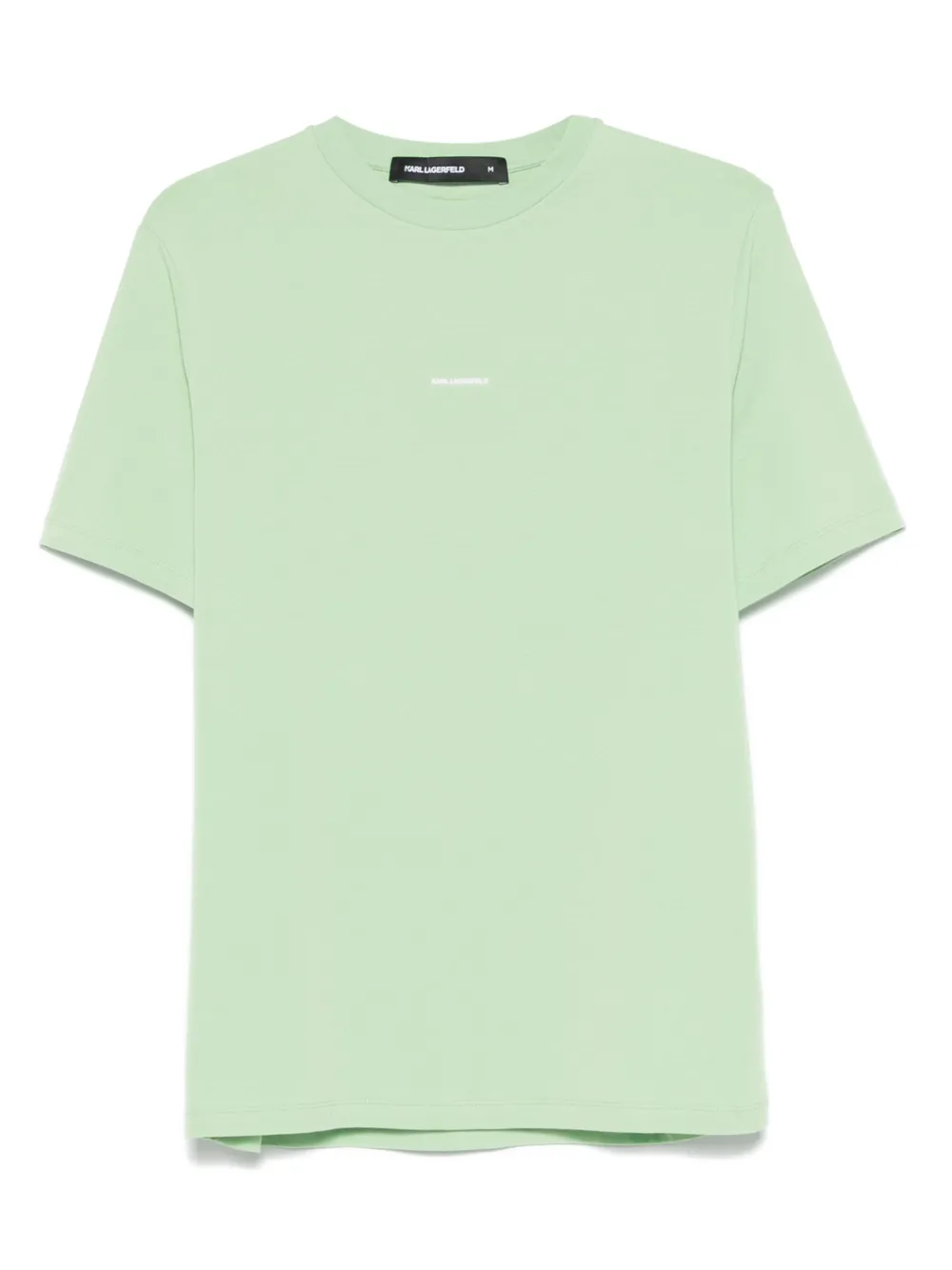 Karl Lagerfeld logo-embossed T-shirt - グリーン Karl Lagerfeld logo-embossed T-shirt - グリーン