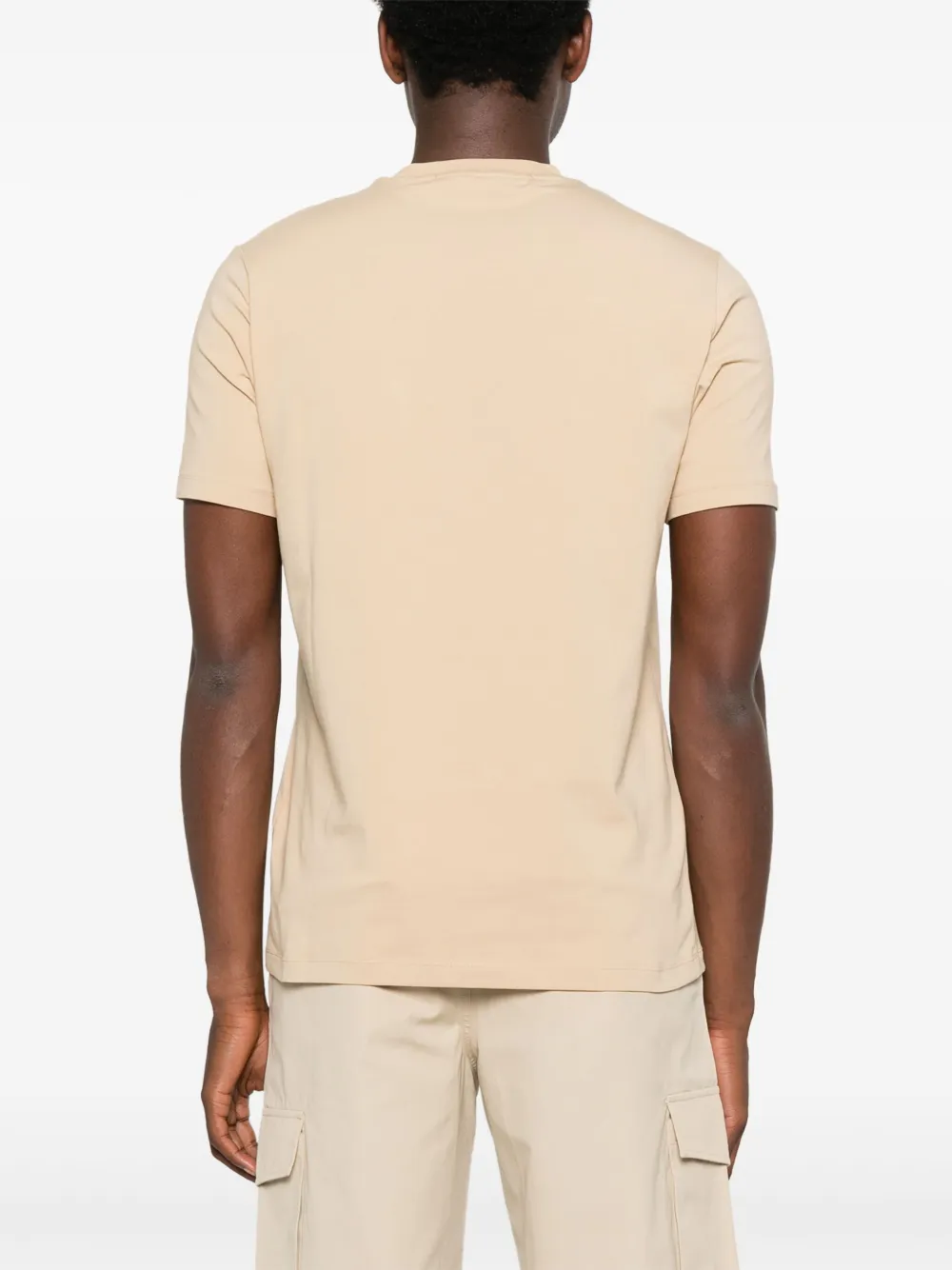 Karl Lagerfeld T-shirt met logo-applicatie Beige