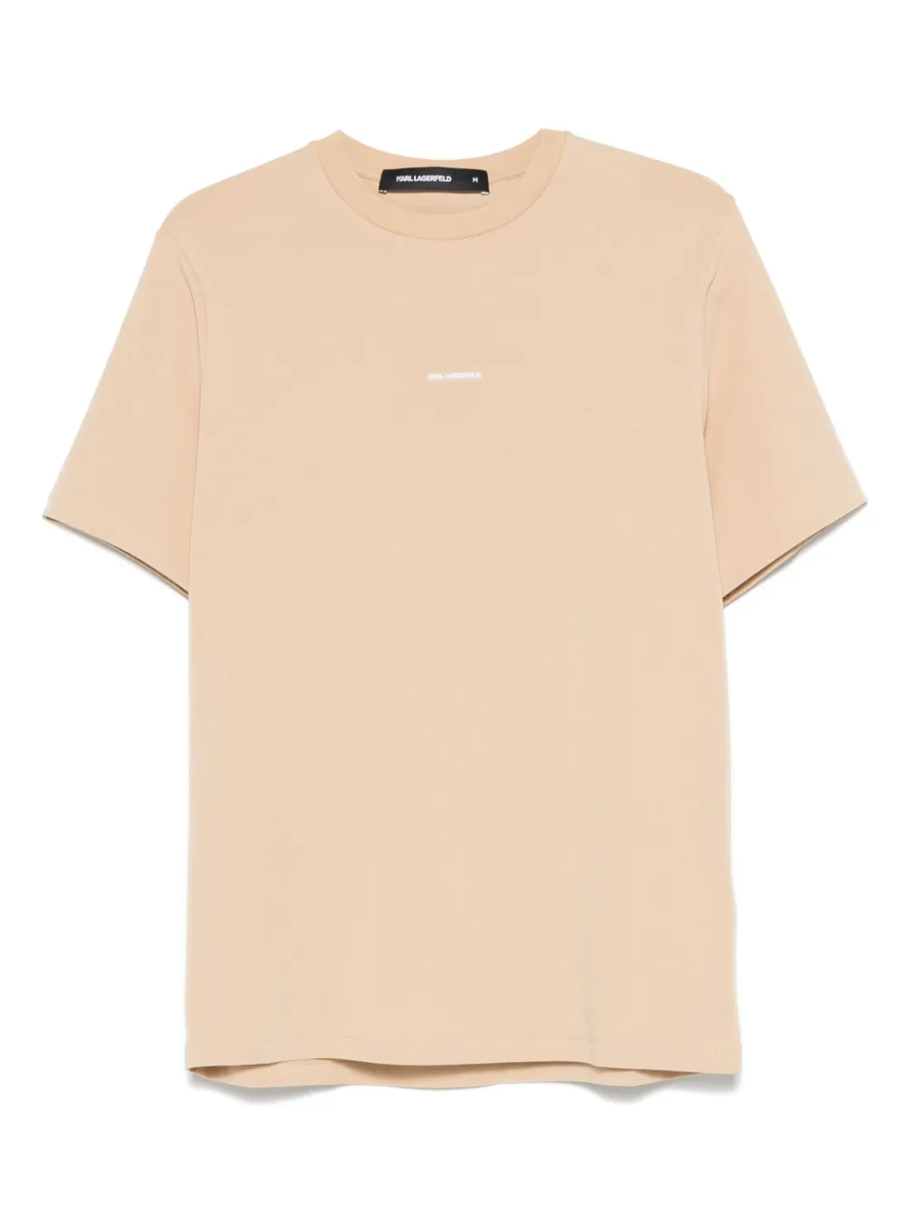 Karl Lagerfeld logo-appliqué T-shirt - ニュートラル Karl Lagerfeld logo-appliqué T-shirt - ニュートラル