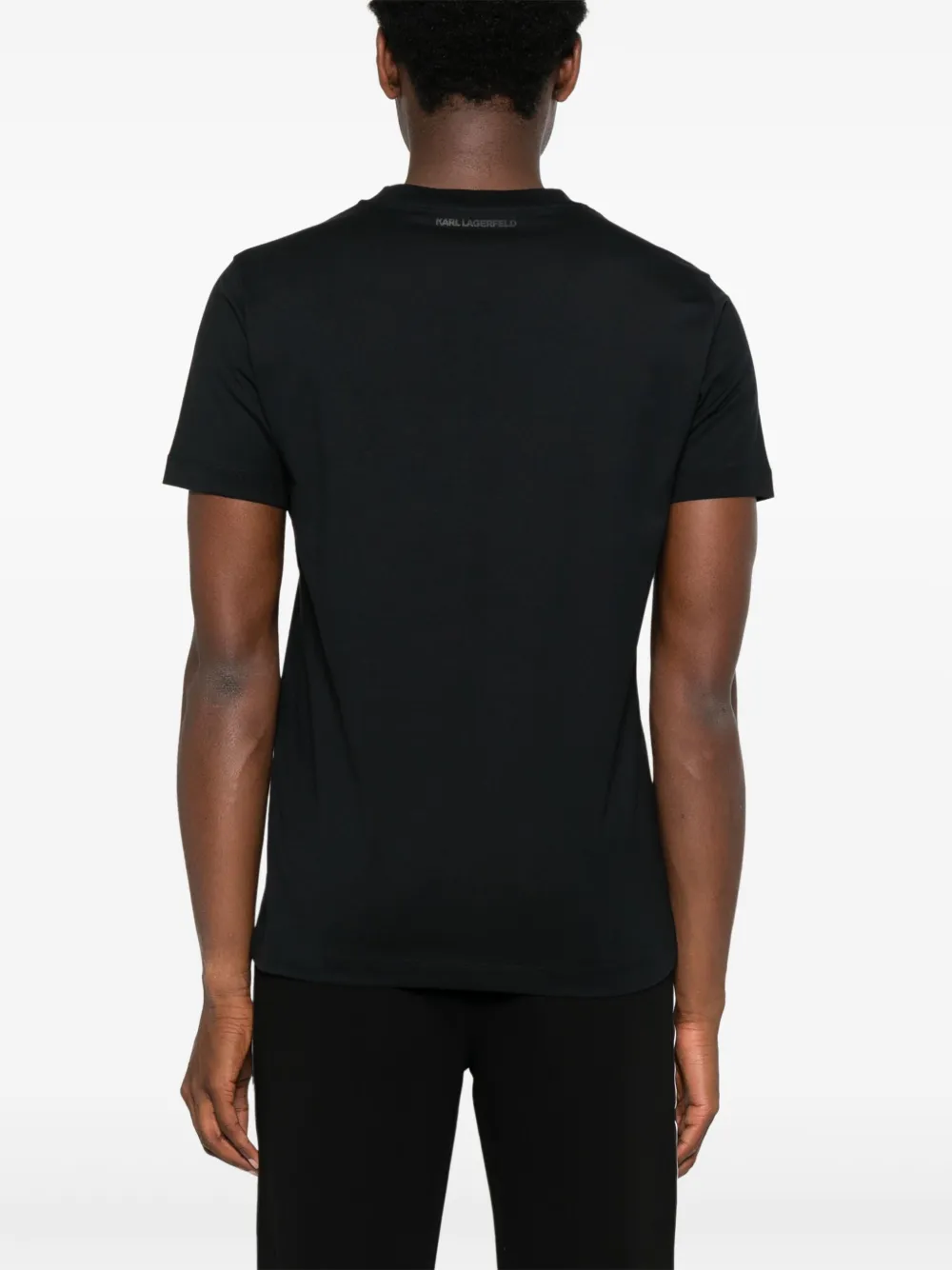 Karl Lagerfeld T-shirt met logoprint Zwart
