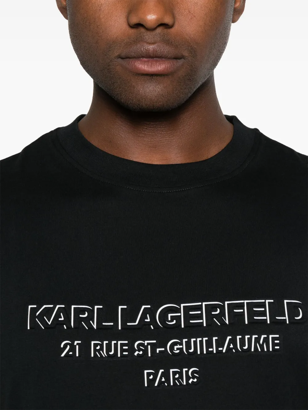 Karl Lagerfeld T-shirt met logoprint Zwart
