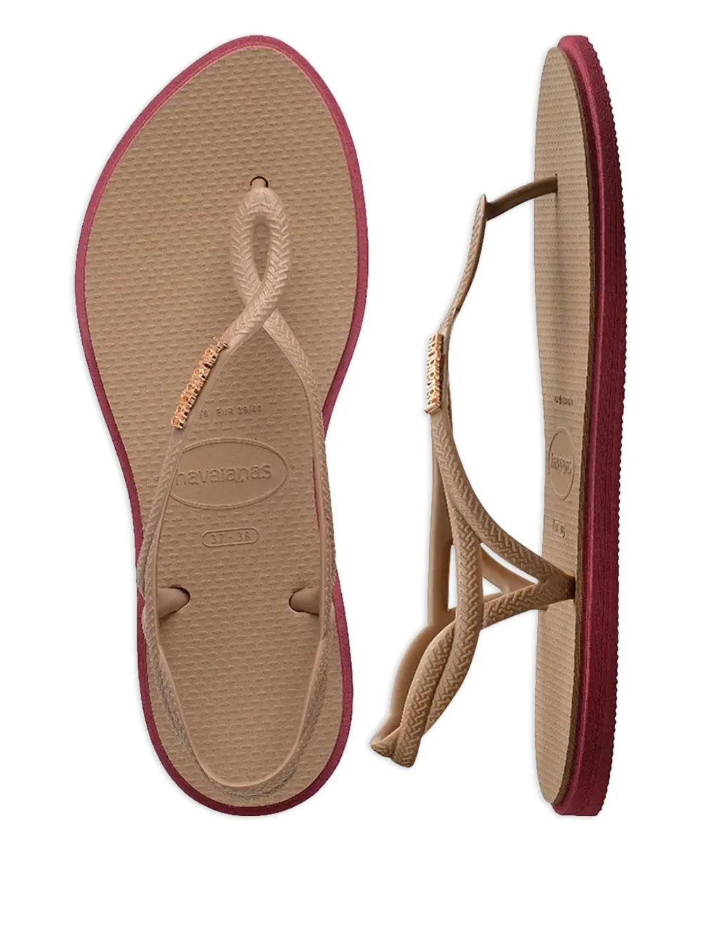 Havaianas Luna Point sandalen Beige
