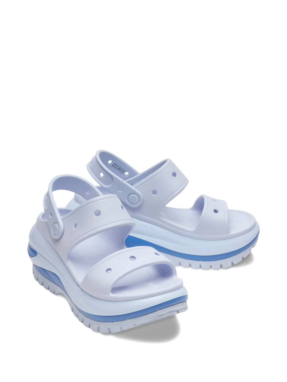 Crocs platform two-strap sandals Blue