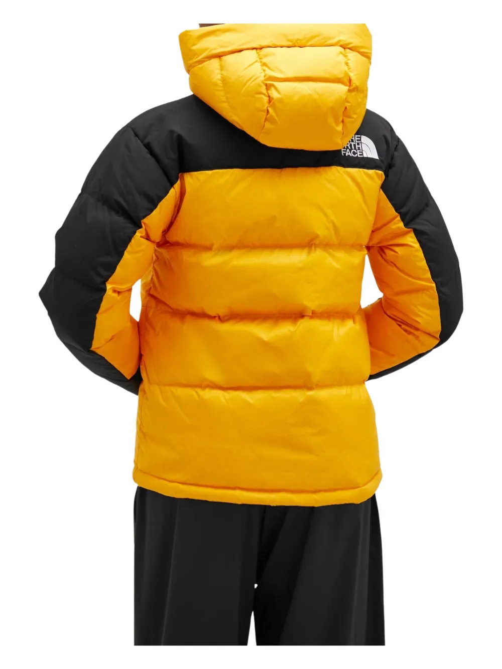 The North Face Himalayan hooded puffer jacket Geel
