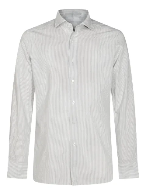 Glanshirt striped cotton shirt