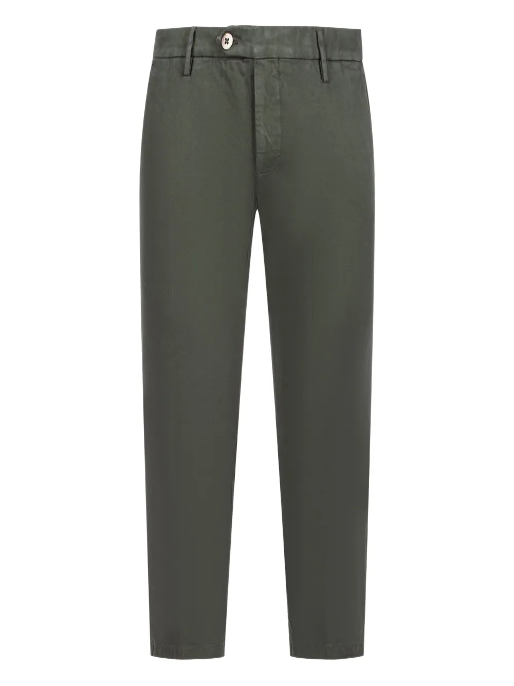 michael coal buttoned straight-leg trousers | Green | Image 1