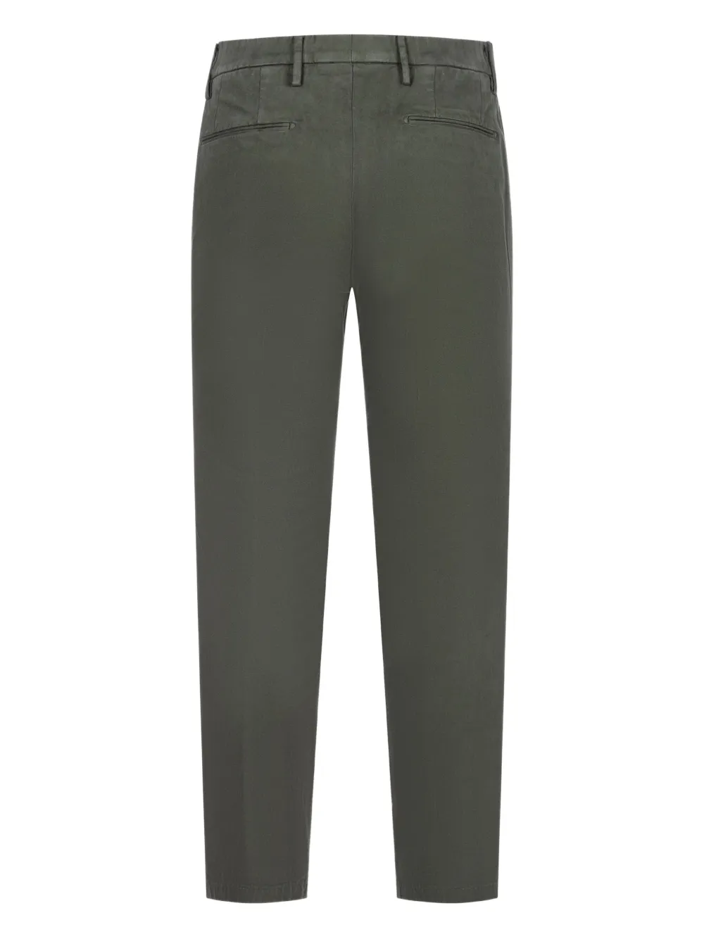 Michael coal buttoned straight-leg trousers - Groen