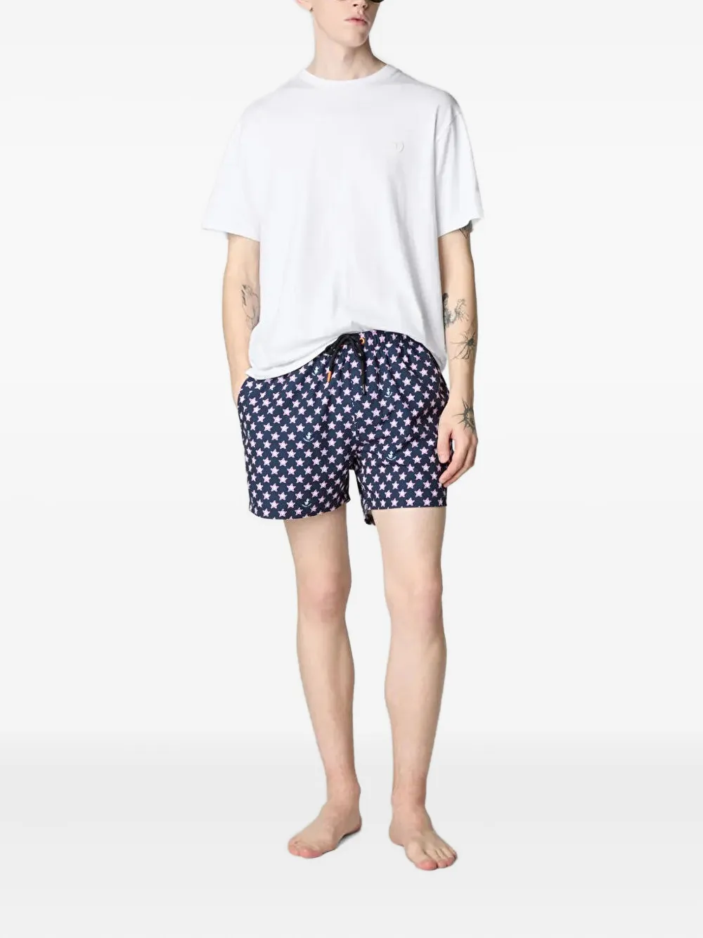 Save The Duck Zwembroek met trekkoord Blauw