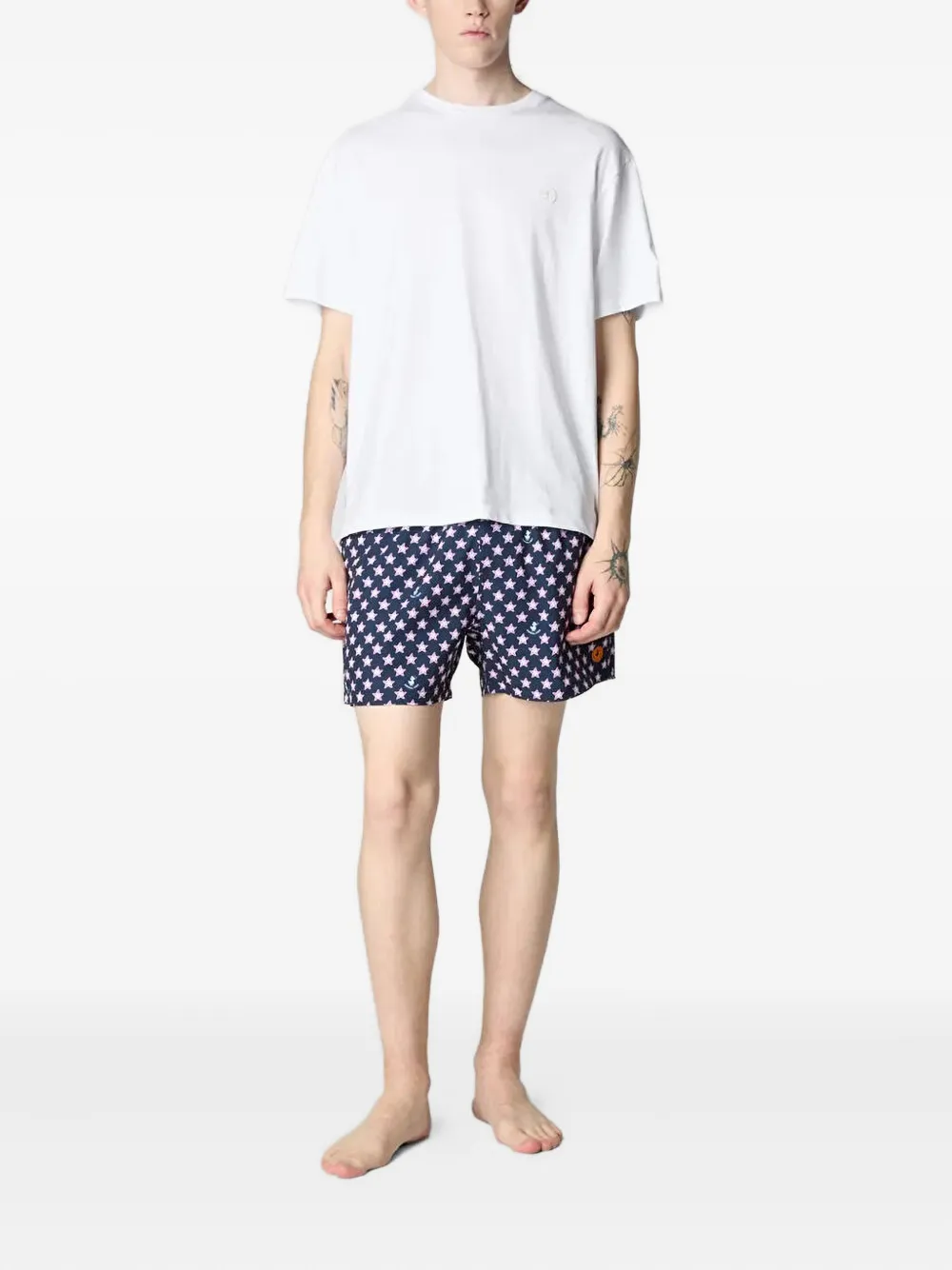 Save The Duck Zwembroek met trekkoord Blauw