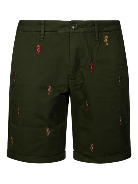 Sun68 embroidered seahorse shorts