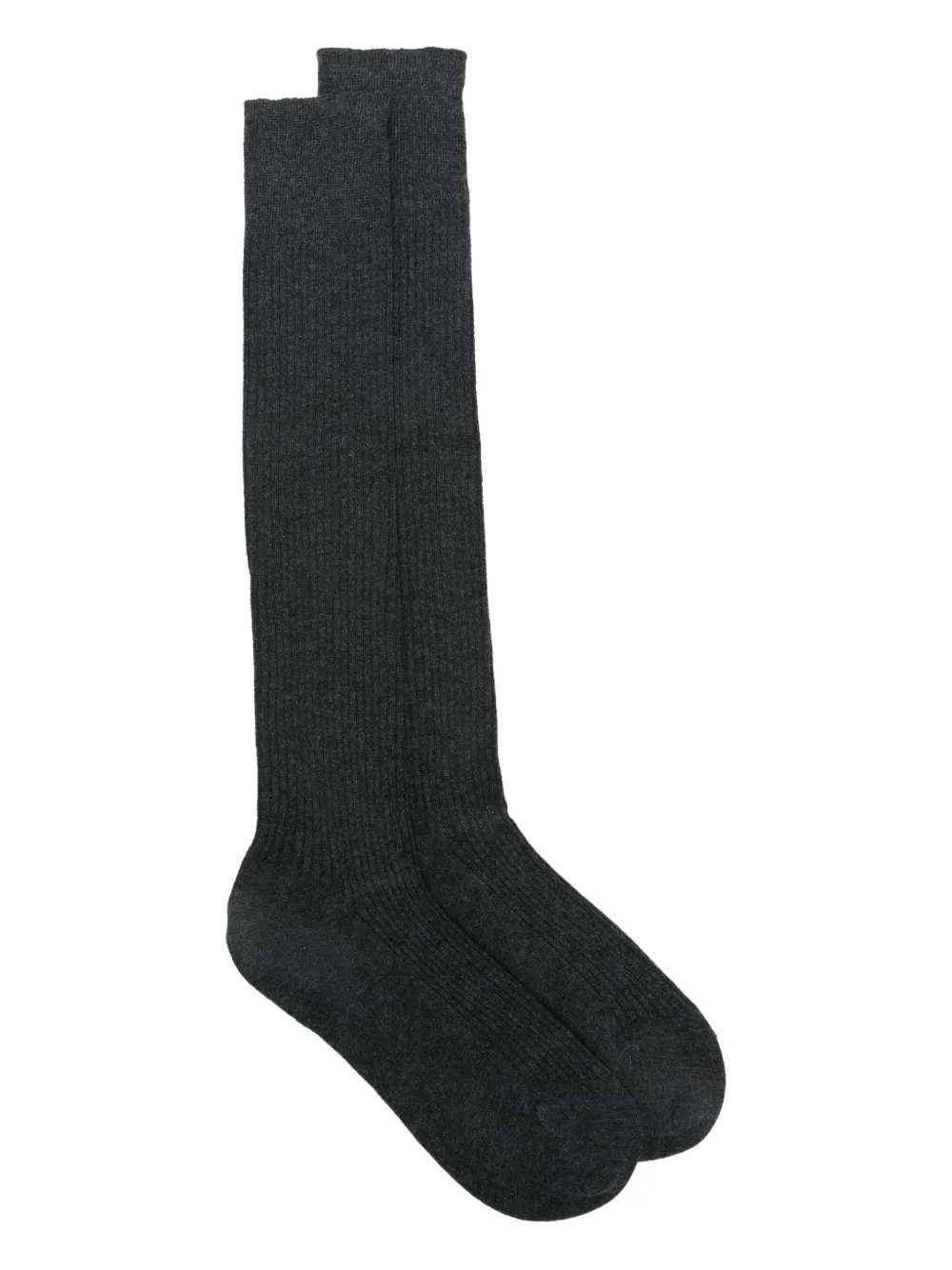Max Mara Ribbed-knit Socks In Animal Print