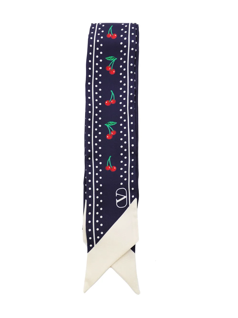 Valentino Garavani Cherryfic zijden sjaal Blauw