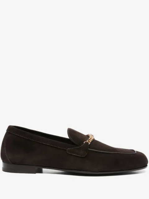 Versace mocassins Medusa en daim