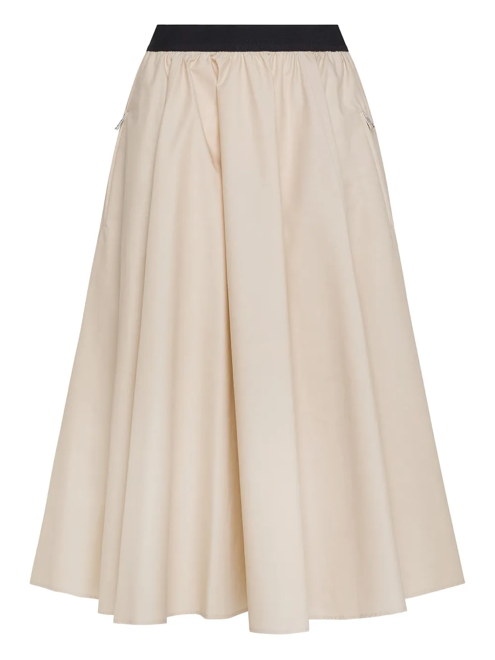 Seventy Elastic-waistband Pleated Skirt In Neutral