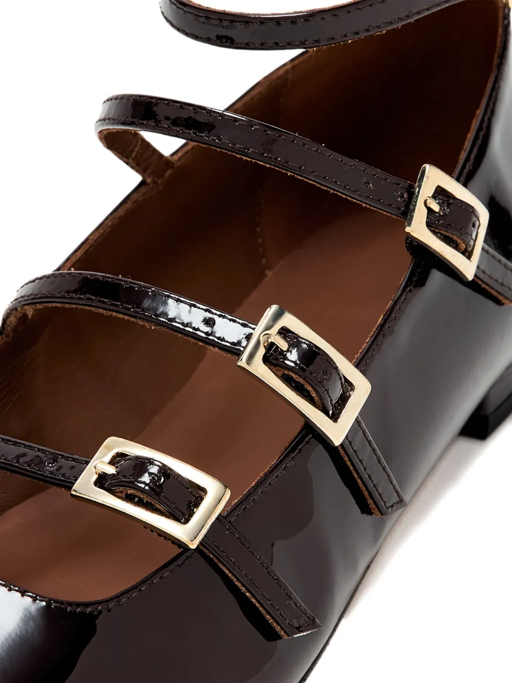 ALOHAS buckle-embellished ballet flats Brown