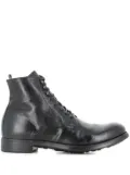 Officine Creative lace-up chelsea boots - Black