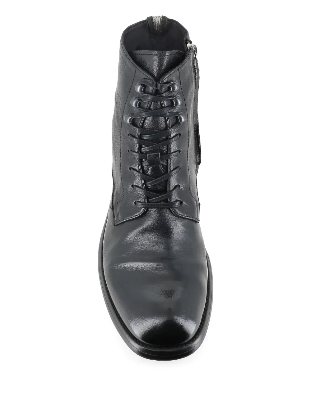 Officine Creative lace-up chelsea boots Black