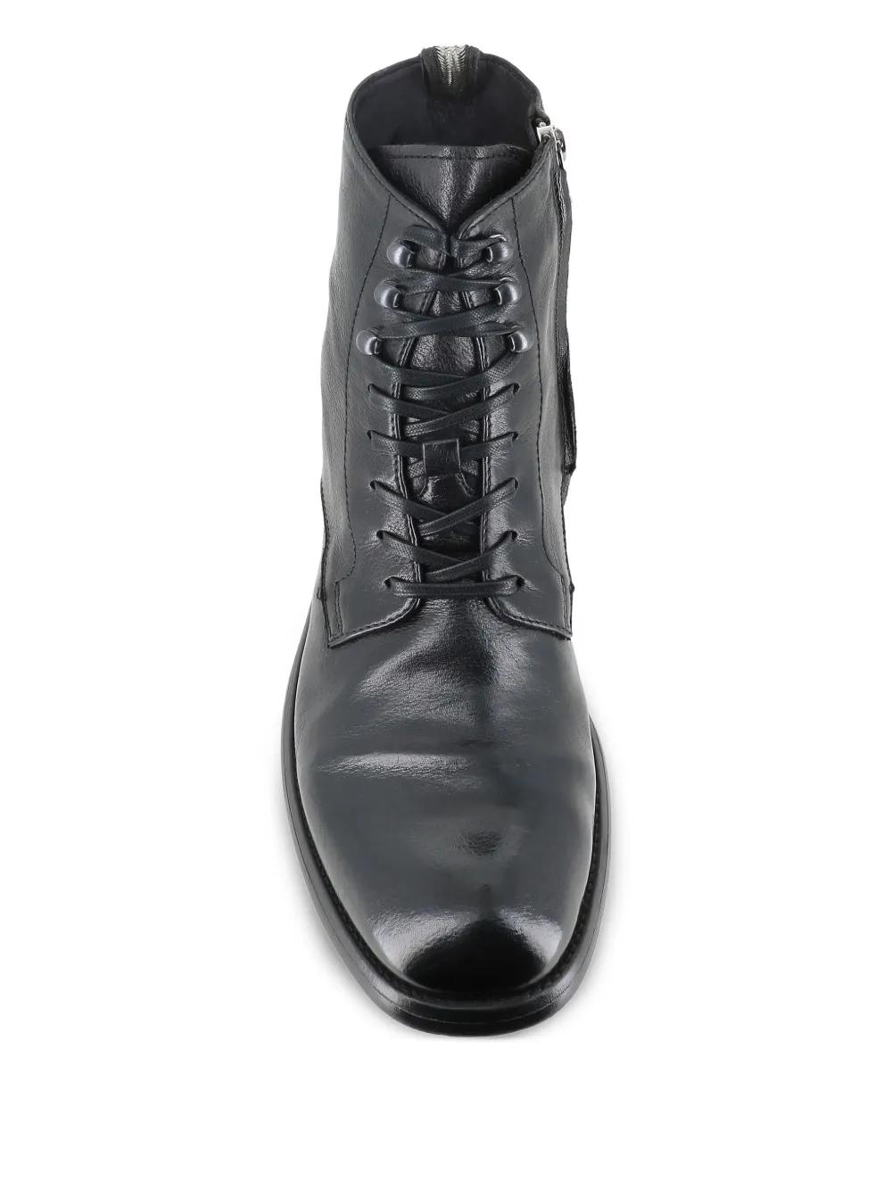 Officine Creative lace-up chelsea boots Black