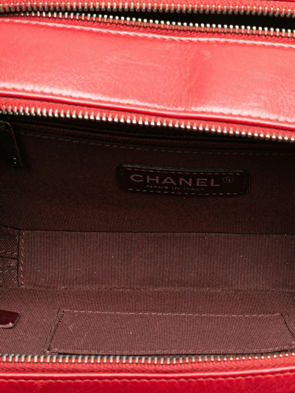 Pre-owned Chanel 2014-2015 Small Quilted Glazed Calfskin Coco Boy Camera Bag Crossbody Bag